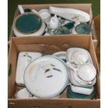 Two boxes of Denby Wheatsheaf table ware