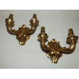 Two wall sconces