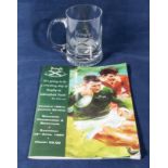 A Pringle rugby sevens programme 1994 and a tankard