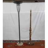 Two standard lamps