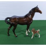 A Beswick horse and one other