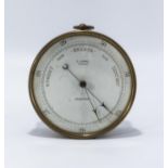 A small brass barometer