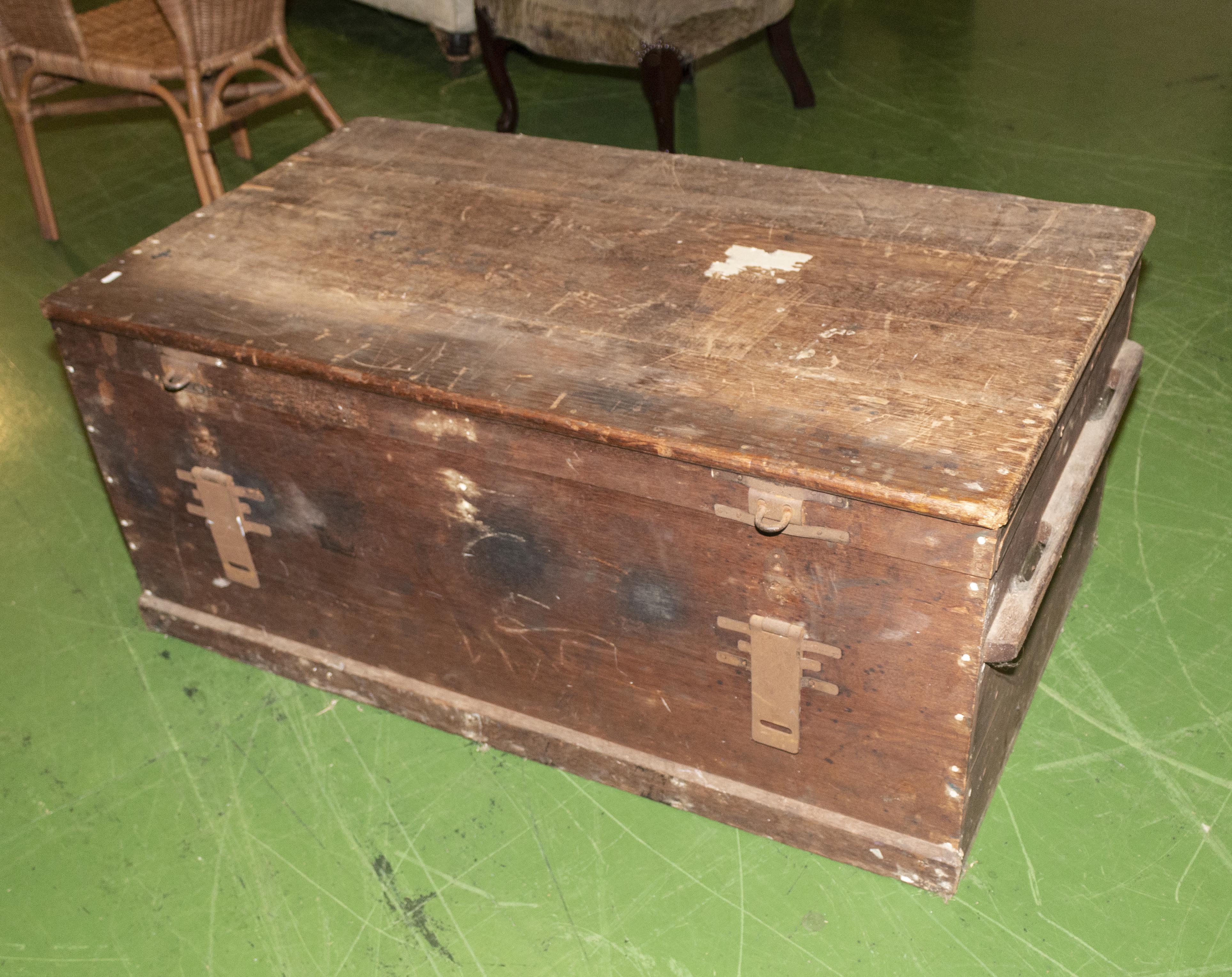 A Victorian pine box.