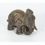 A Q'ing bronze figure of an elephant