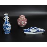 Three pieces of Chinese pottery