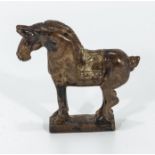 Q'ing dynasty Chinese jade carving of a horse