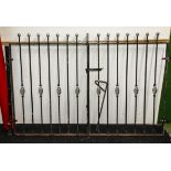 A pair of iron gates 6ft 8inch wide.