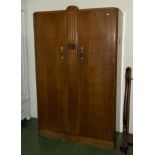 An oak Deco wardrobe (matching lot 10)
