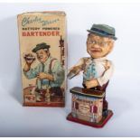 Vintage 1950's Illfelder Charley Weaver bartender battery operated toy