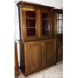 An Edwardian mahogany bookcase.