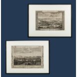 A pair of early framed engravings depicting Edinburgh and Perthshire