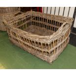A very large wool basket.