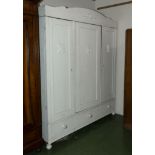 A French painted wardrobe.