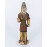 Tang dynasty glazed guardian figure