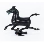 A bronze Han dynasty style 'Horse of Heaven'