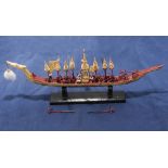 A scale model of a Royal Thai barge