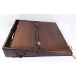 A Victorian mahogany writing box.af