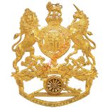 Royal Artillery Officer’s helmet plate circa 1901-14.