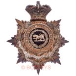 2nd (Southampton) VB Hampshire Regiment Victorian Officer’s helmet plate circa 1885-1901.