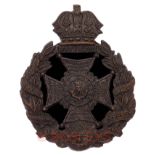 Rifle Brigade Victorian OR’s helmet plate circa 1878-90.