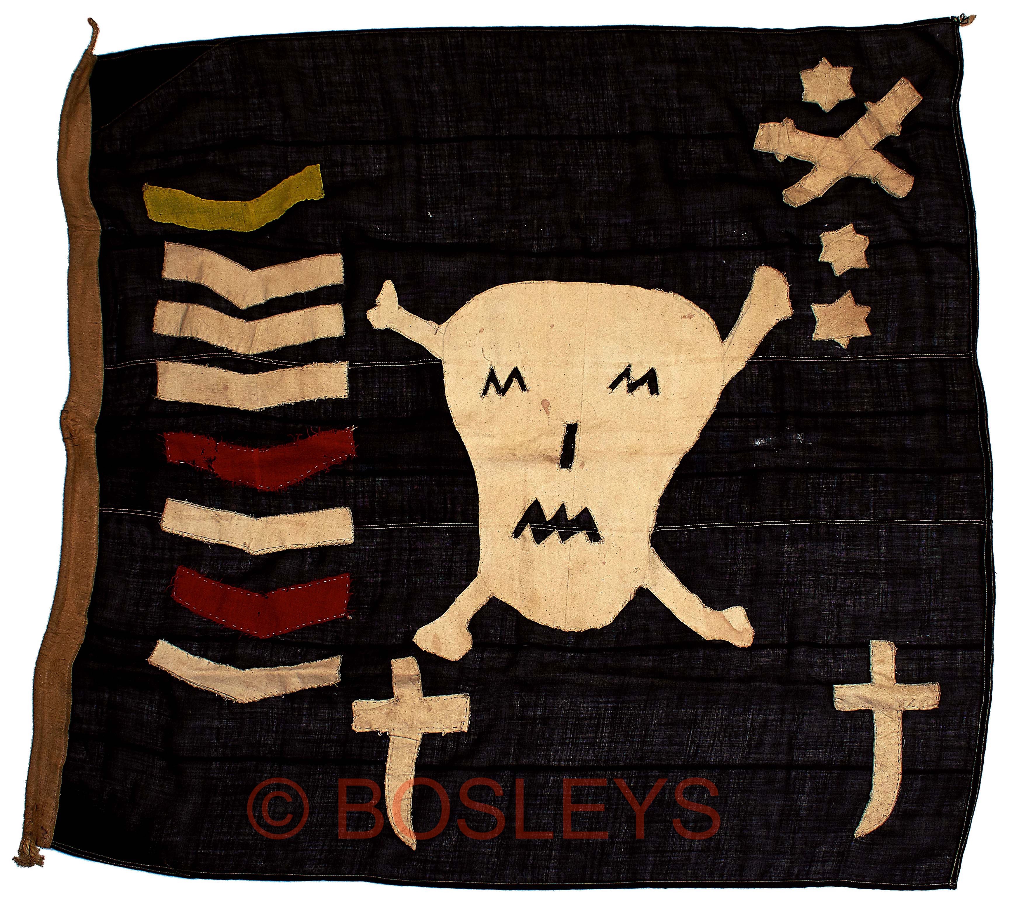 WW2 Royal Navy Submarine “Jolly Roger” Patrol Flag Attributed to H.M. Submarine “Thule”