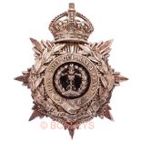 2nd (Hounslow) VB Middlesex Regiment Edwardian Officer’s helmet plate circa 1901-08.