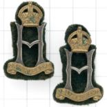 23rd Hussars pair of Officer's collar badges circa 1940-46.