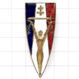 Free French enamelled WW2 badge.