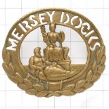 Mersey Docks & Harbour Board Railway cap badge.