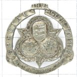 1915 Dover Special Constable police mufti badge.