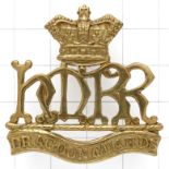 Her Majesty’s Reserve Regiment of Dragoon Guards Boer War cap badge circa 1900-01.