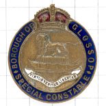 Borough of Glossop Special Constable police lapel badge.