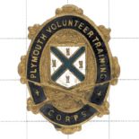 Plymouth Volunteer Training Corps WW1 VTC enamel lapel badge.