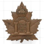 Canadian Army Dental Corps WW1 Maple Leaf cap badge.
