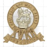 15th King’s Hussars Victorian bi-metal cap badge circa 1896-1901.
