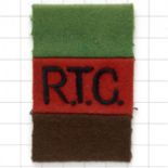 Royal Tank Corps cloth embroidered pagri flash circa 1924-39.