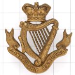 Irish. Connaught Rangers Victorian OR’s brass cap badge circa 1896-1901.