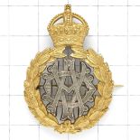 Army Veterinary Department Officer’s cap badge circa 1902-06.