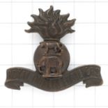 Irish. Royal Dublin Fusiliers OSD bronze cap badge circa 1902-22.