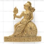 Norfolk Regiment Officer’s gilt pre 1935 cap badge.