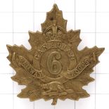 6th Canadian Railway Troops WW1 CEF OR's cap badge.