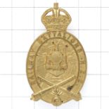 Railway Battalions New Zealand Engineers cap badge.