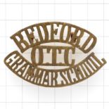 BEDFORD / OTC / GRAMMAR SCHOOL brass shoulder title.