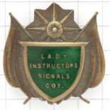 Women’s Emergency League scarce WW1 Lady Instructors’ Signal Company badge.