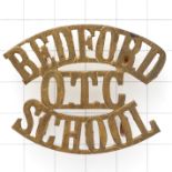 BEDFORD / OTC / SCHOOL brass shoulder title.