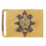 Scottish. Black Watch (Royal Highlanders) Victorian Officer’s dirk belt plate circa 1881-1901.