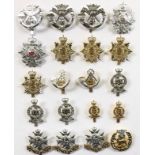 20 assorted early anodised cap badges.