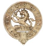 Scottish. 5th (Deeside Highland) VB Gordon Highlanders OR’s glengarry badge circa 1884-1908.