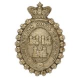 Irish. Queen’s Own Royal Dublin City Militia Victorian OR’s glengarry badge circa 1874-81.