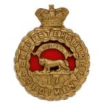 17th (Leicestershire) Regiment of Foot, Victorian OR’s glengarry badge circa 1874-81.